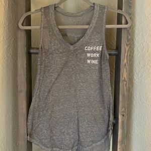Gray Coffee Lovers Tank